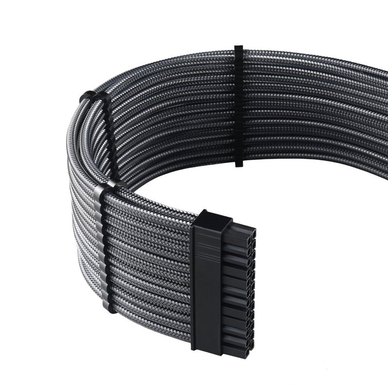 CableMod مجموعة كابلات كابل مود C-Series Pro ModMesh المغلفة لنوع 4 RM من كورسير - علامة سوداء/RMi/RMX (كربون) - Image 2